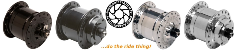 All Schmidt SON 28 dynamo hubs in a row. Disc and Non Disc Versions.