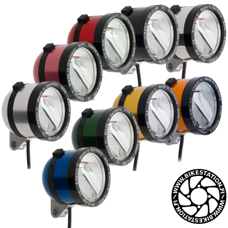 All available colours of SON Edelux II LED head lights.