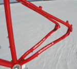 Ullmann Magistrale S-Bend Hinterbau mit IS- und Felgenbremsaufnahme.