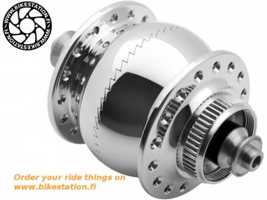 SONdelux disc hub dynamo polished
